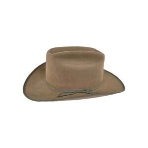 WRANGLER Circle Brand Vintage Cowboy Hat Size 7 1/8 Bound Edge Western Hats